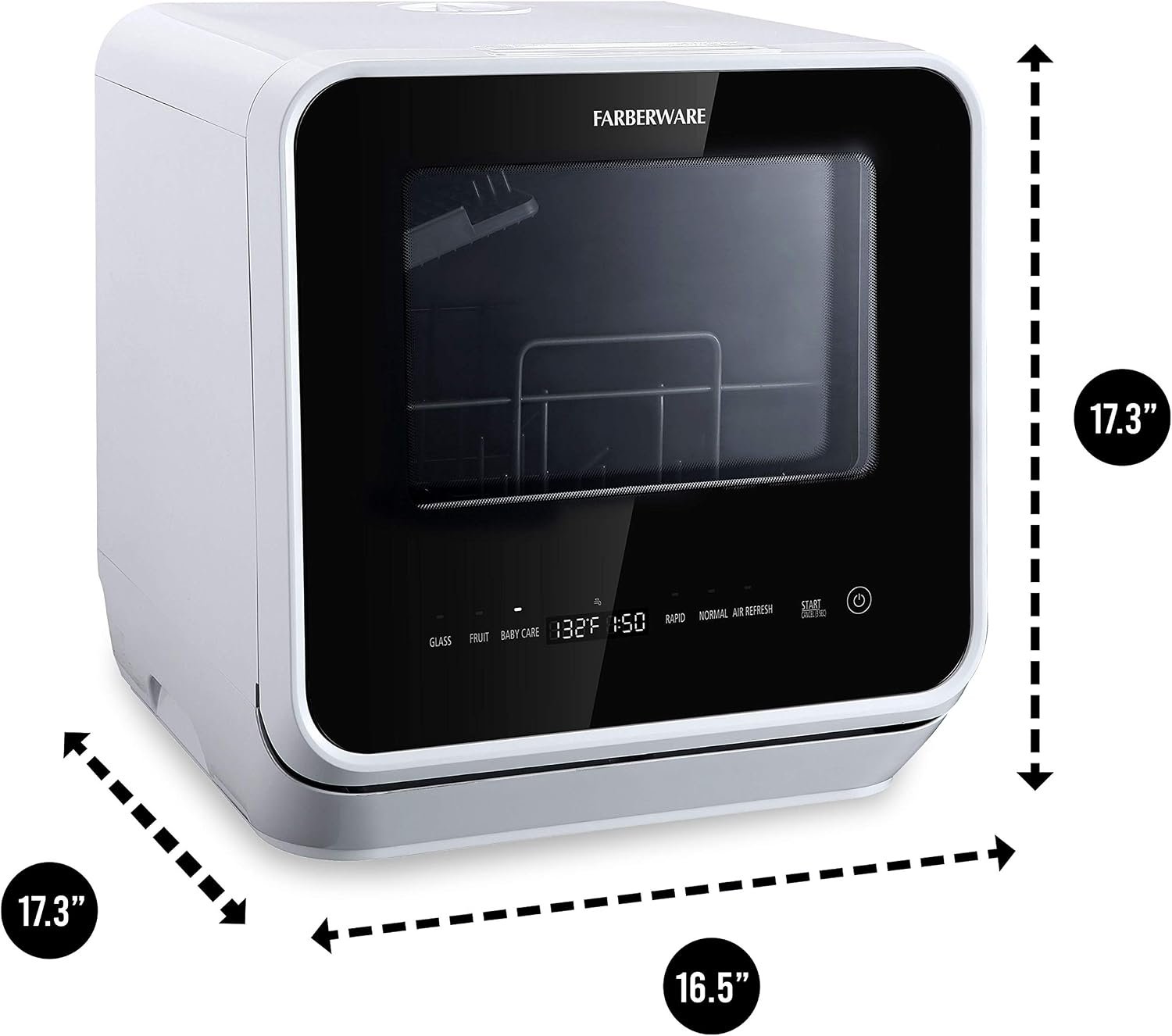 Farberware FDW05ASBWHA portable dishwasher with built-in water tank